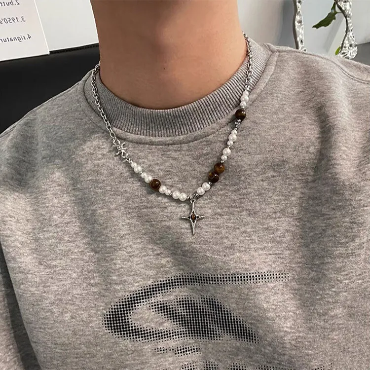 ALIEN BANG Titanium Steel Necklaces Men's-1