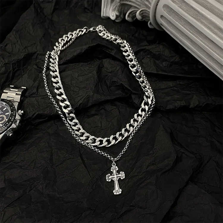 ALIEN BANG Titanium Steel Necklaces Unisex-4