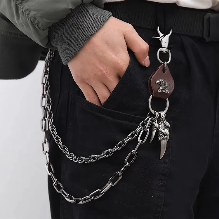 ALIEN BANG Alloy + PU Pants Chains Unisex-5