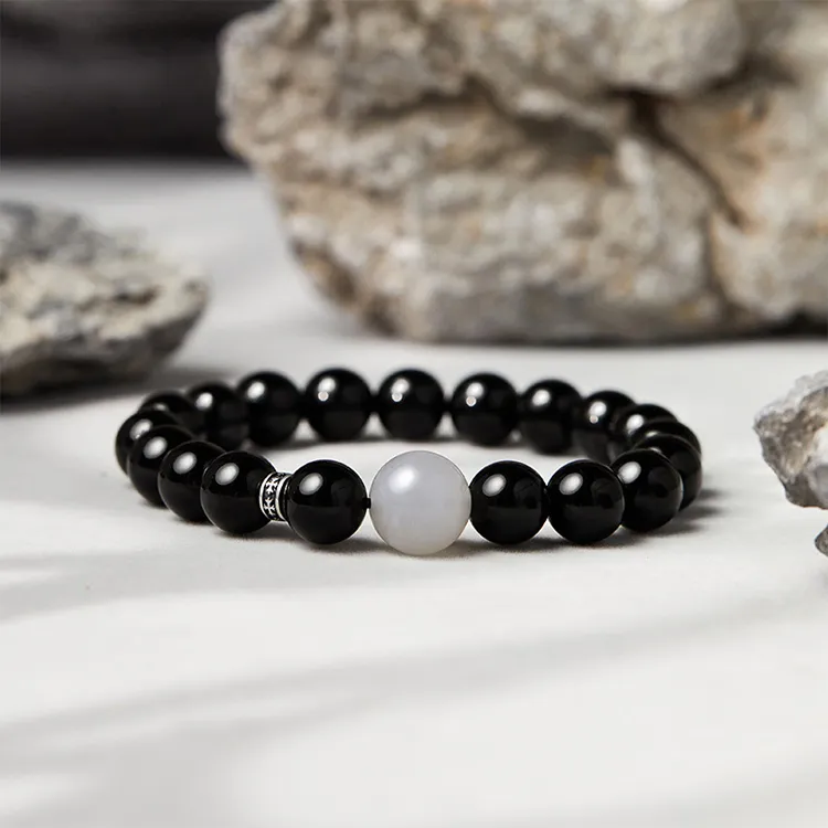 ALIEN BANG Obsidian Bracelets Men's-3