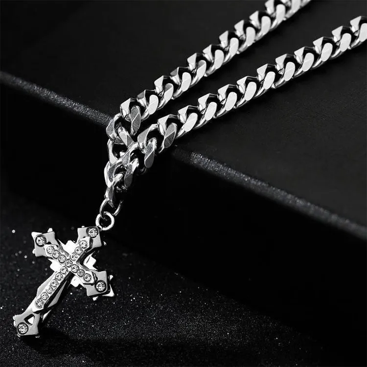 ALIEN BANG Titanium Steel Necklaces Men's-5