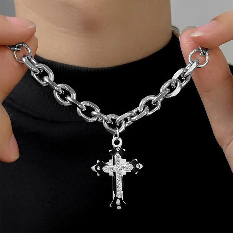 ALIEN BANG Titanium Steel Necklaces Men's-3