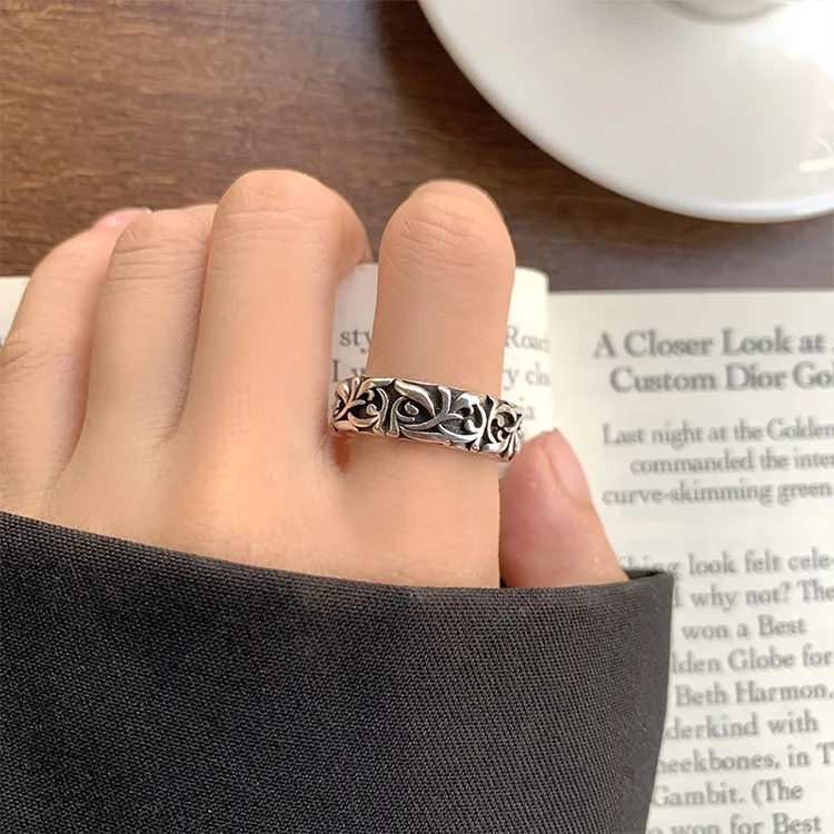 ALIEN BANG Copper Nickel Alloy Rings Men's-2
