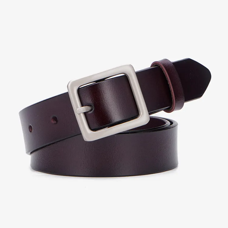 ALIEN BANG Cow Split Leather Belts Unisex Width 2.8CM-4