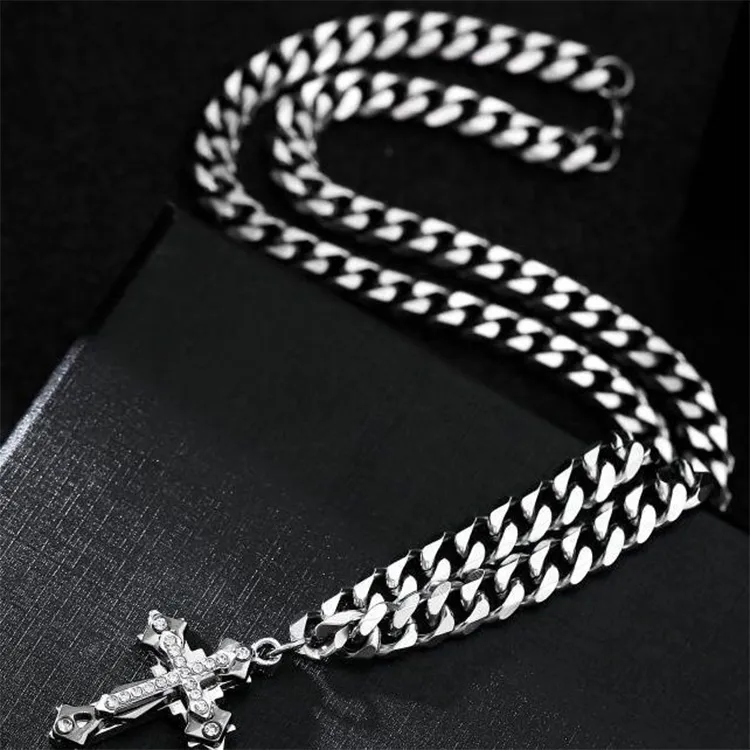 ALIEN BANG Titanium Steel Necklaces Men's-4