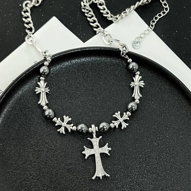 ALIEN BANG Titanium Steel Necklaces Men's-5