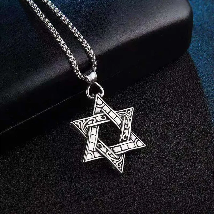 ALIEN BANG Titanium Steel Necklaces Men's-4