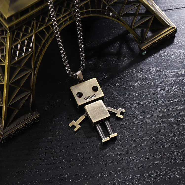 ALIEN BANG Titanium Steel Necklaces Unisex-4