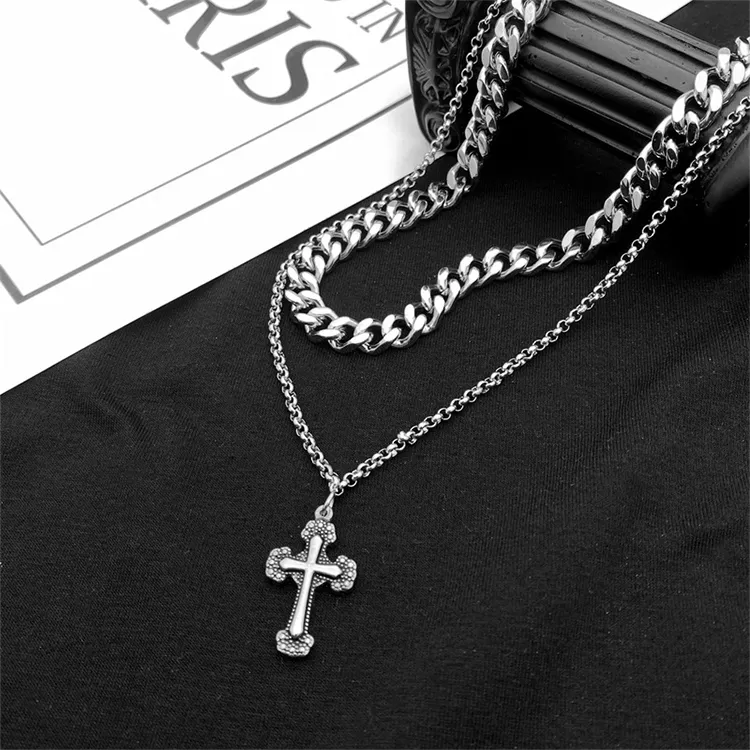 ALIEN BANG Titanium Steel Necklaces Unisex-5