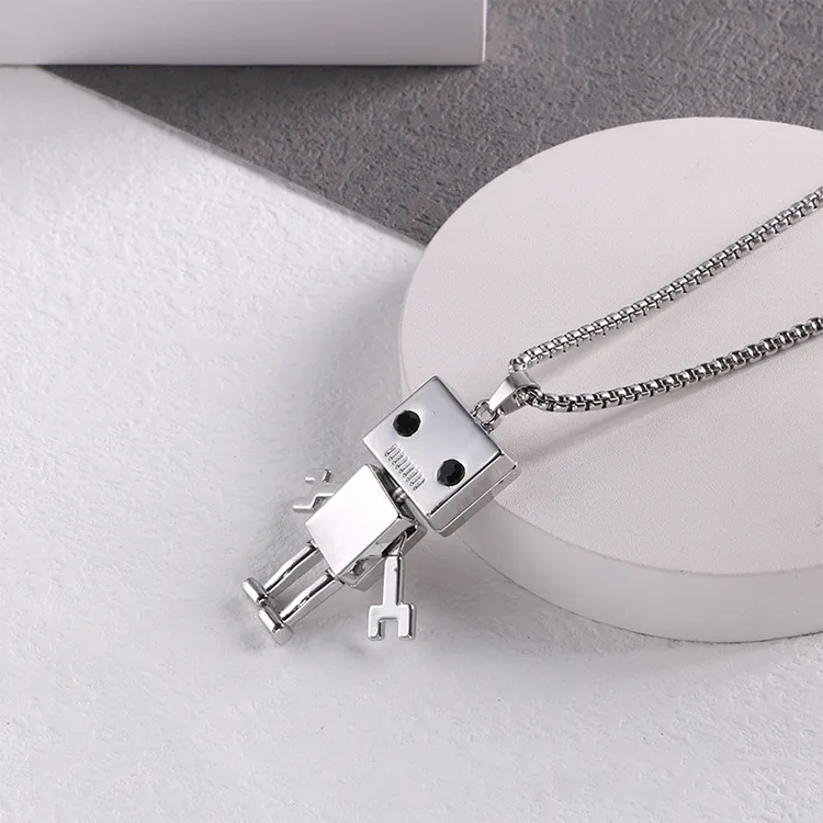 ALIEN BANG Titanium Steel Necklaces Unisex-2