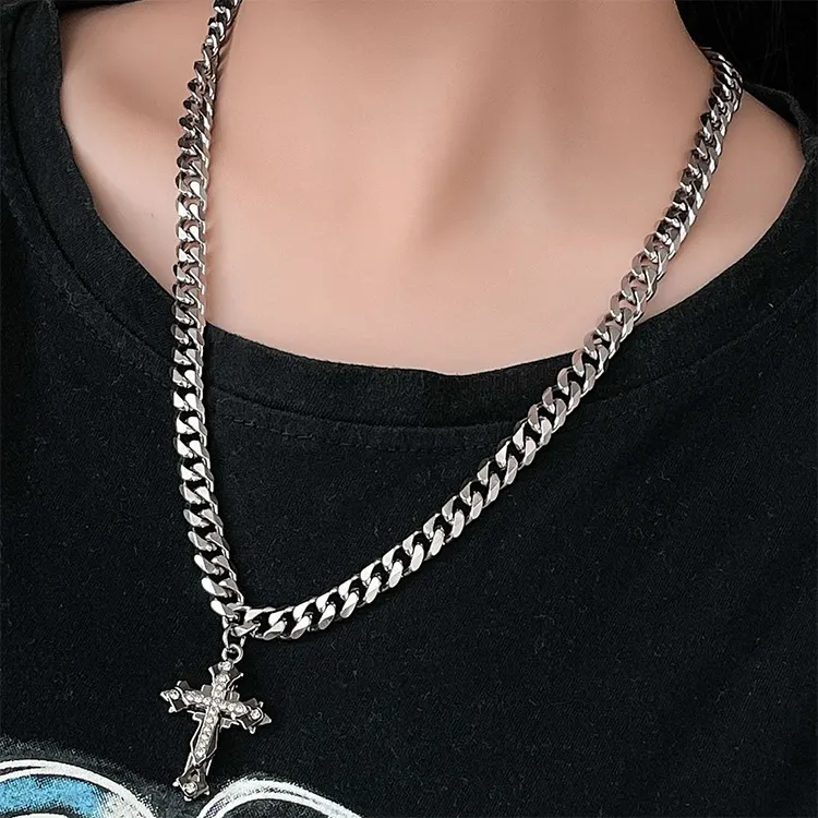 ALIEN BANG Titanium Steel Necklaces Men's-2