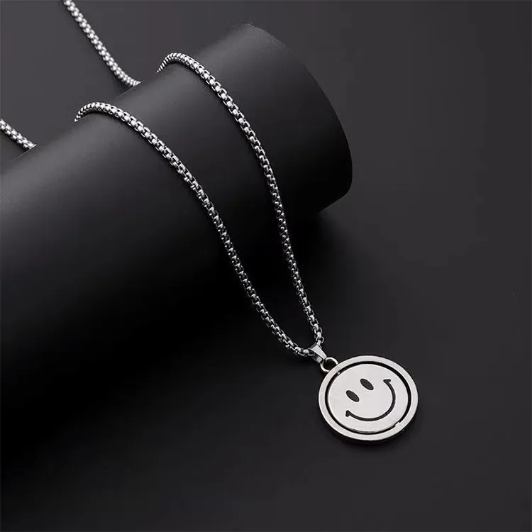 ALIEN BANG Titanium Steel Necklaces Men's-5