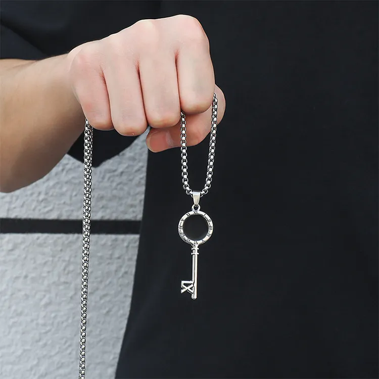 ALIEN BANG Titanium Steel Necklaces Men's-1