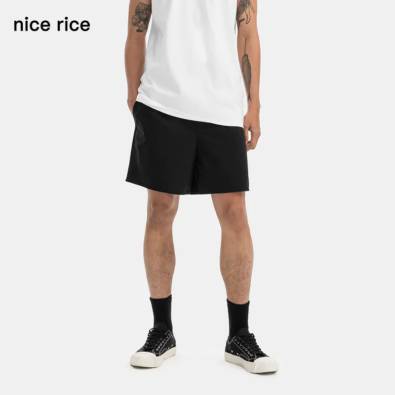 Nice Rice Casual Shorts Men's Coal Black-3