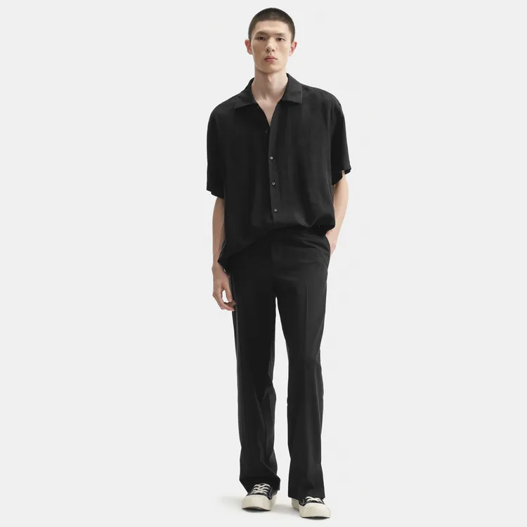 Nice Rice Casual Pants Unisex Black-4