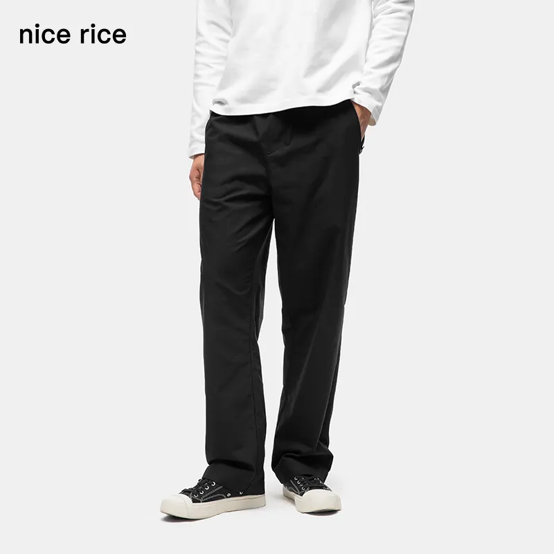 Nice Rice Casual Pants Men's Coal Black-1
