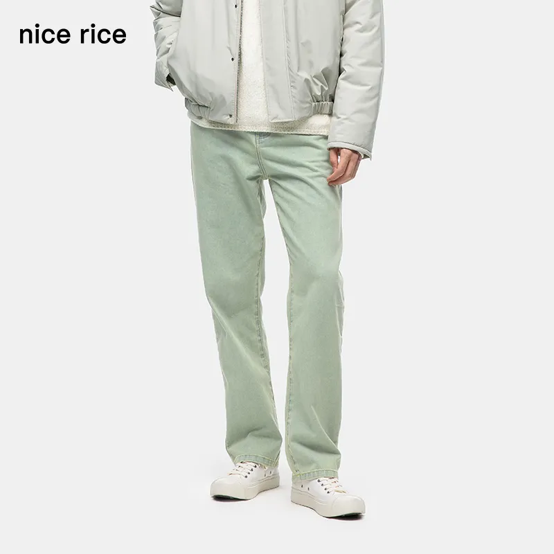 Nice Rice Jeans Men's Yellow Green-3