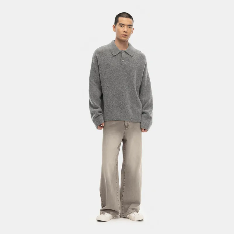 Nice Rice Jeans Unisex Khaki Gray-2