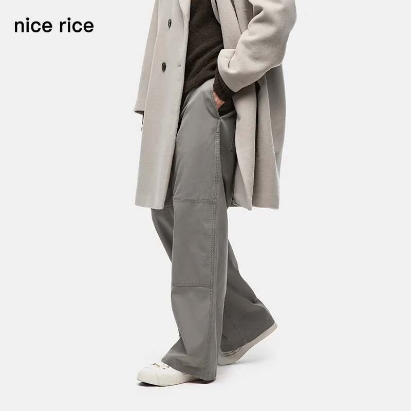 Nice Rice Casual Pants Men's Mud Gray-4
