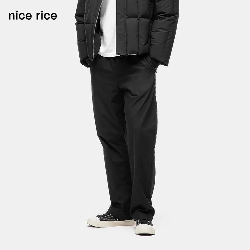 Nice Rice Casual Pants Men's Coal Black-4