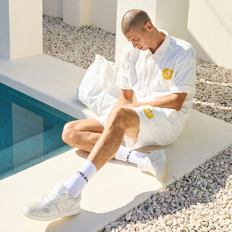 Magn Lens T Shirts Men White-2