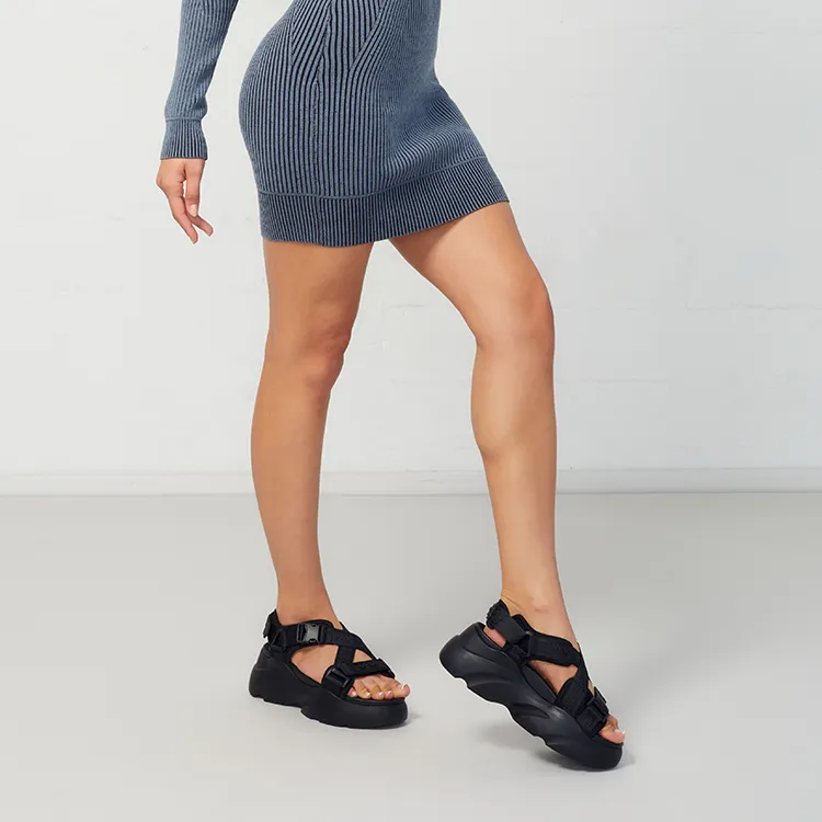Magn Lens Beach Sandals Unisex Black/Gray-19