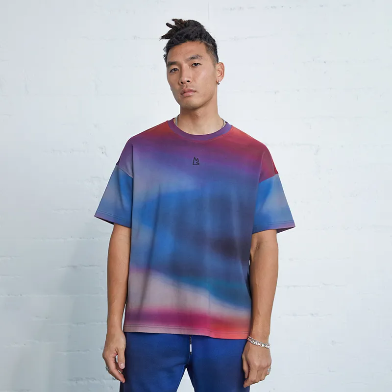 Magn Lens T Shirt Men's Gradient Print-2