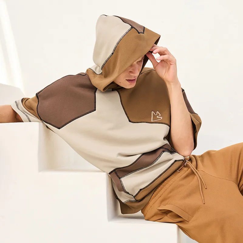 Magn Lens Sweatshirts Men Khaki-2