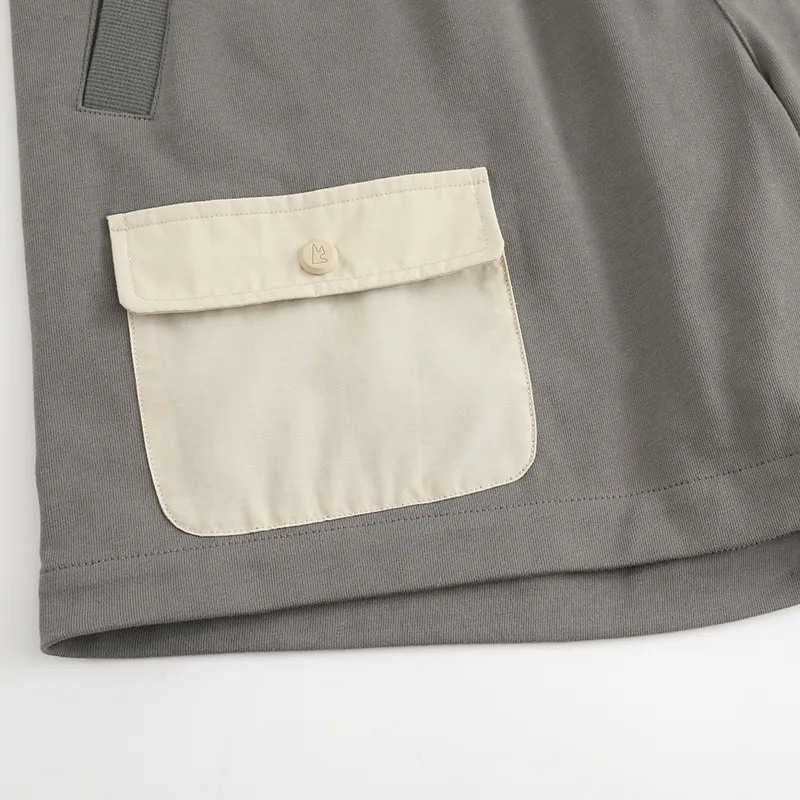 Magn Lens Casual Shorts Men Gray-5