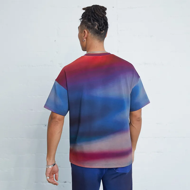 Magn Lens T Shirt Men's Gradient Print-4