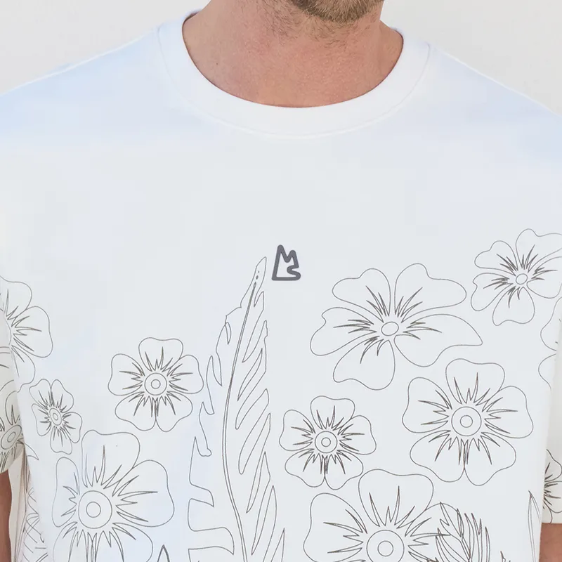 Magn Lens T Shirts Men White-5