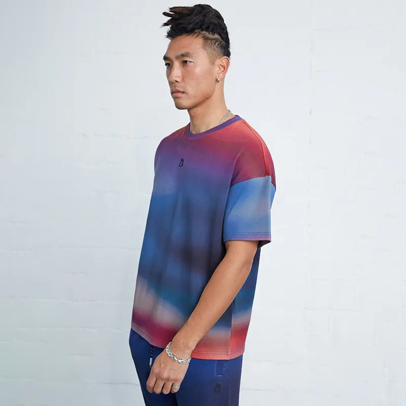 Magn Lens T Shirt Men's Gradient Print-3