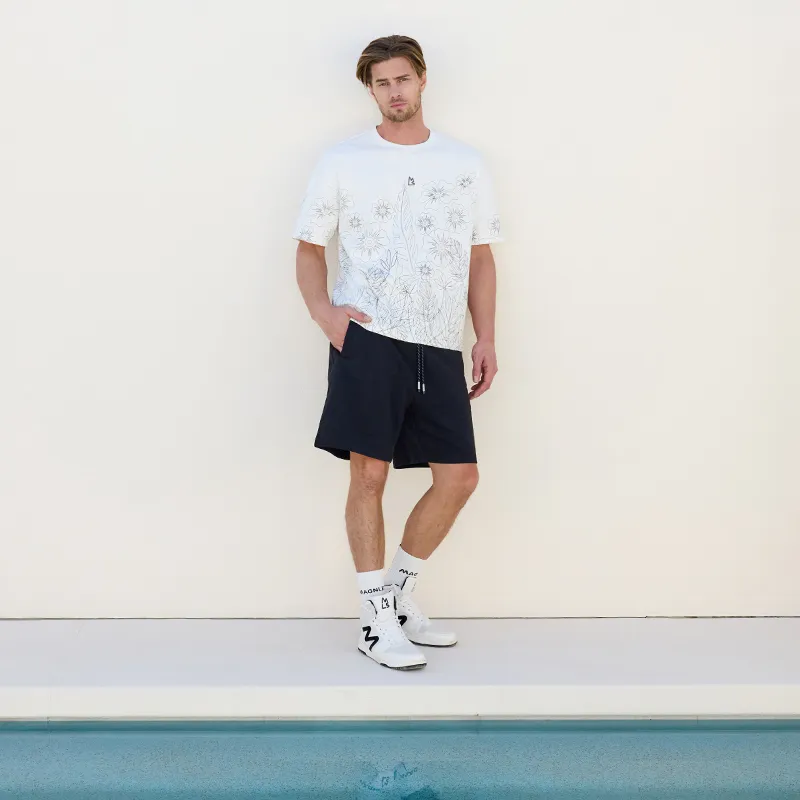 Magn Lens T Shirts Men White-4