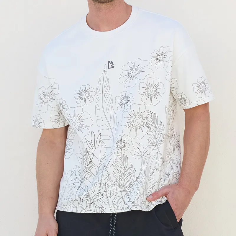 Magn Lens T Shirts Men White-6