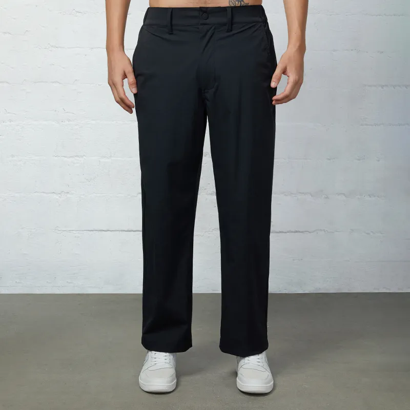 Magn Lens Casual Pants Men Black-2