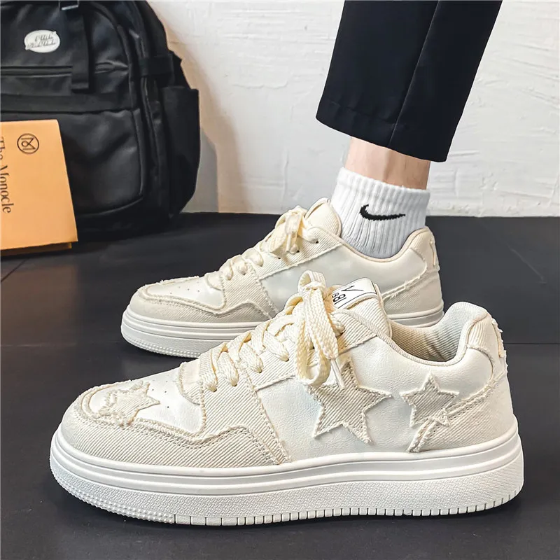 TAFN Korean Style, Versatile Comfortable, Everyday Commute Low Top Skateboard Shoes Men's-1