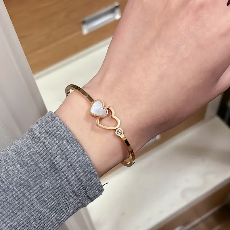 GEMAX Stainless Steel Bangles Women's Rose Gold-1