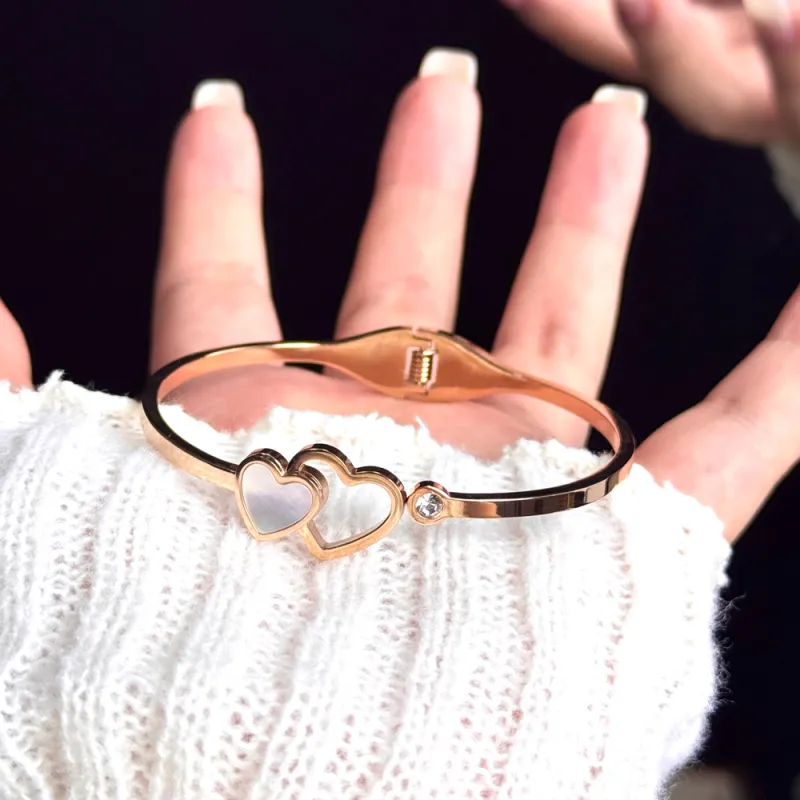 GEMAX Stainless Steel Bangles Women's Rose Gold-3