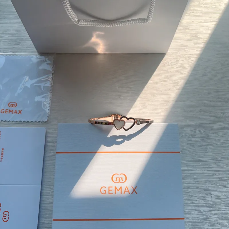 GEMAX Stainless Steel Bangles Women's Rose Gold-5