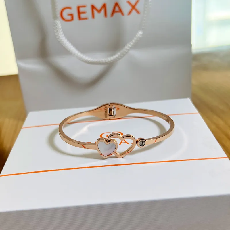 GEMAX Stainless Steel Bangles Women's Rose Gold-6
