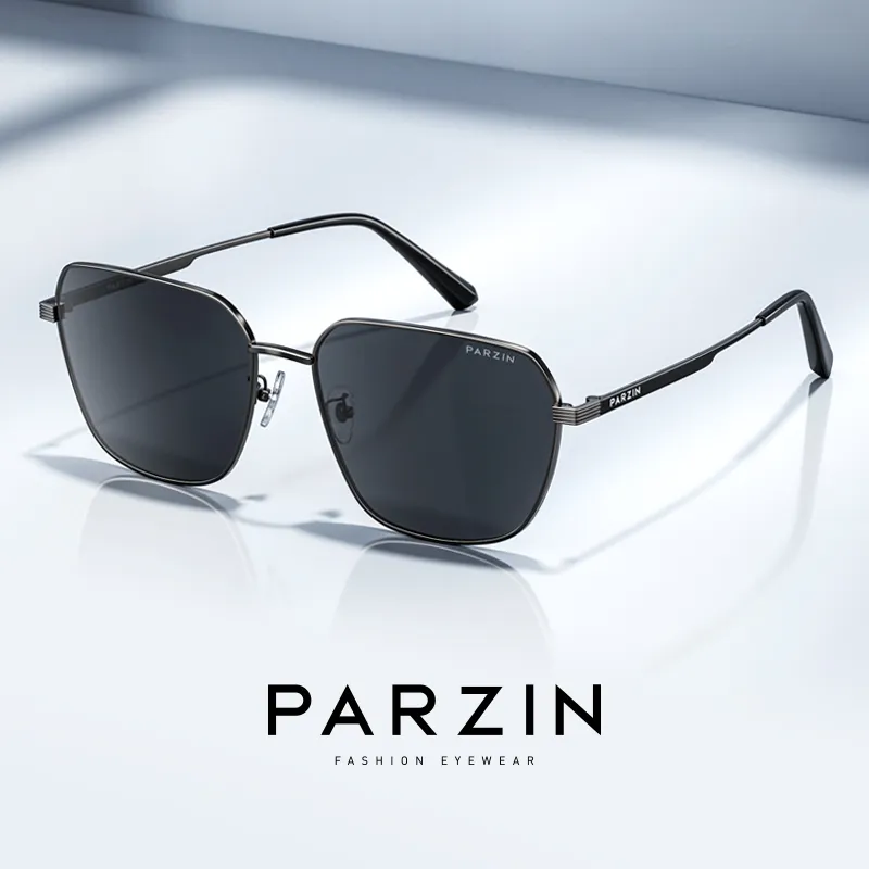 PARZIN Irregular Shape Sunglasses Men's-2