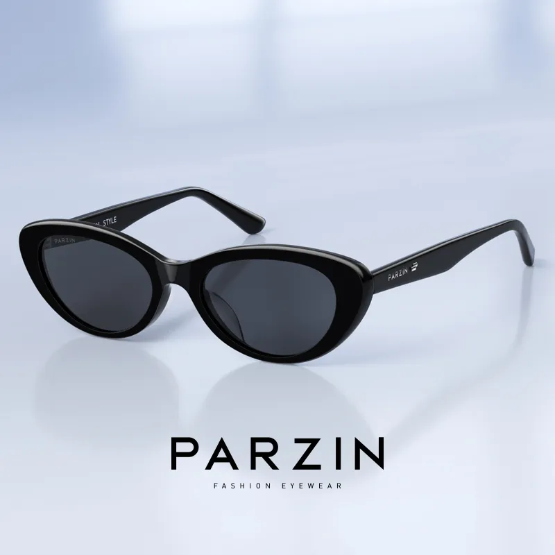 PARZIN Plate Frame Cat Eye Sunglasses Unisex-1