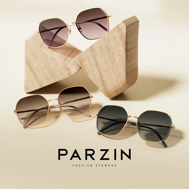 PARZIN Irregular Shape Sun Protection Sunglasses With Polarized Lenses Women's-7