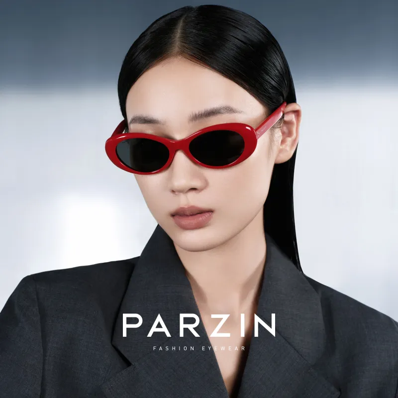 PARZIN Plate Frame Cat Eye Sunglasses Women's-8