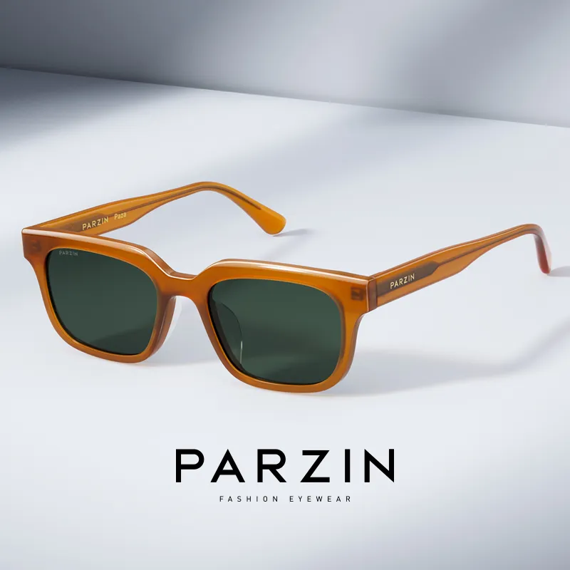 PARZIN Square Ink Lenses Unisex-2