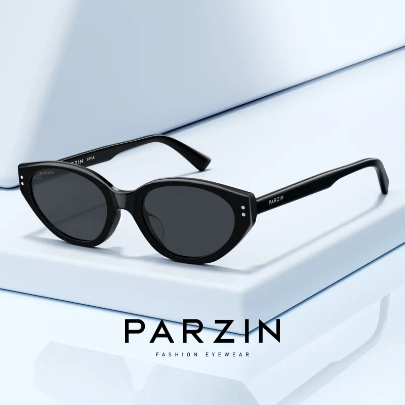 PARZIN Plate Frame Cat Eye Sunglasses Unisex-2
