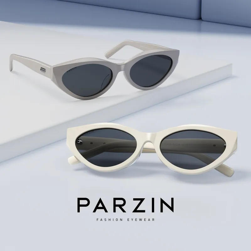 PARZIN Plate Frame Cat Eye Sunglasses Unisex-13