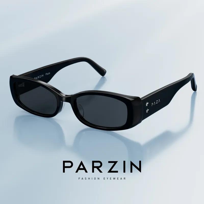 PARZIN Plate Frame Square Sunglasses Unisex-3