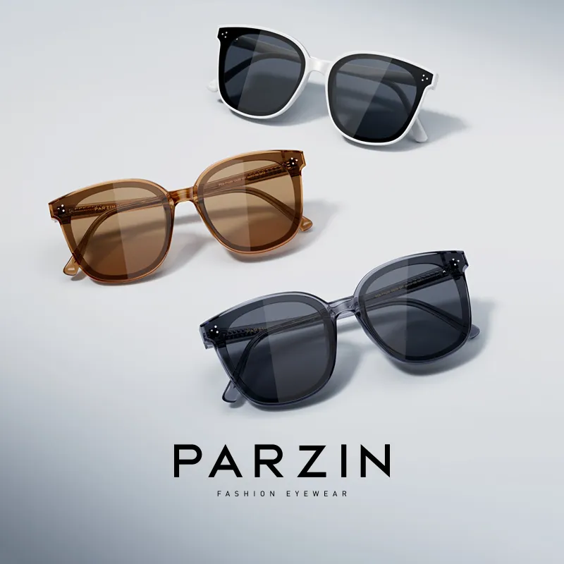 PARZIN Square Ink Lenses Unisex-4