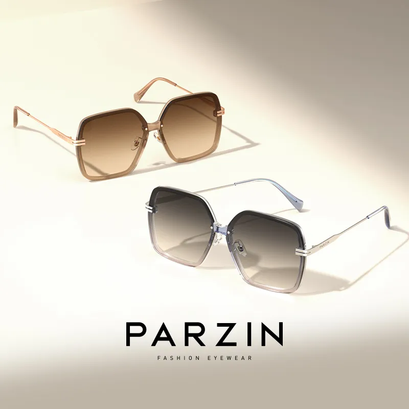 PARZIN Irregular Shape Ink Lenses Women's-4